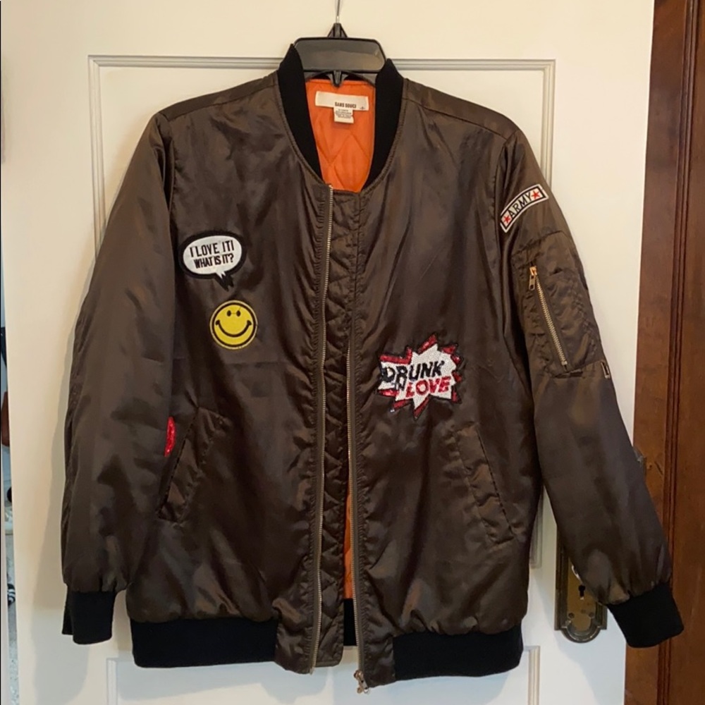Bomber Jacket with Patches – Sans Souci